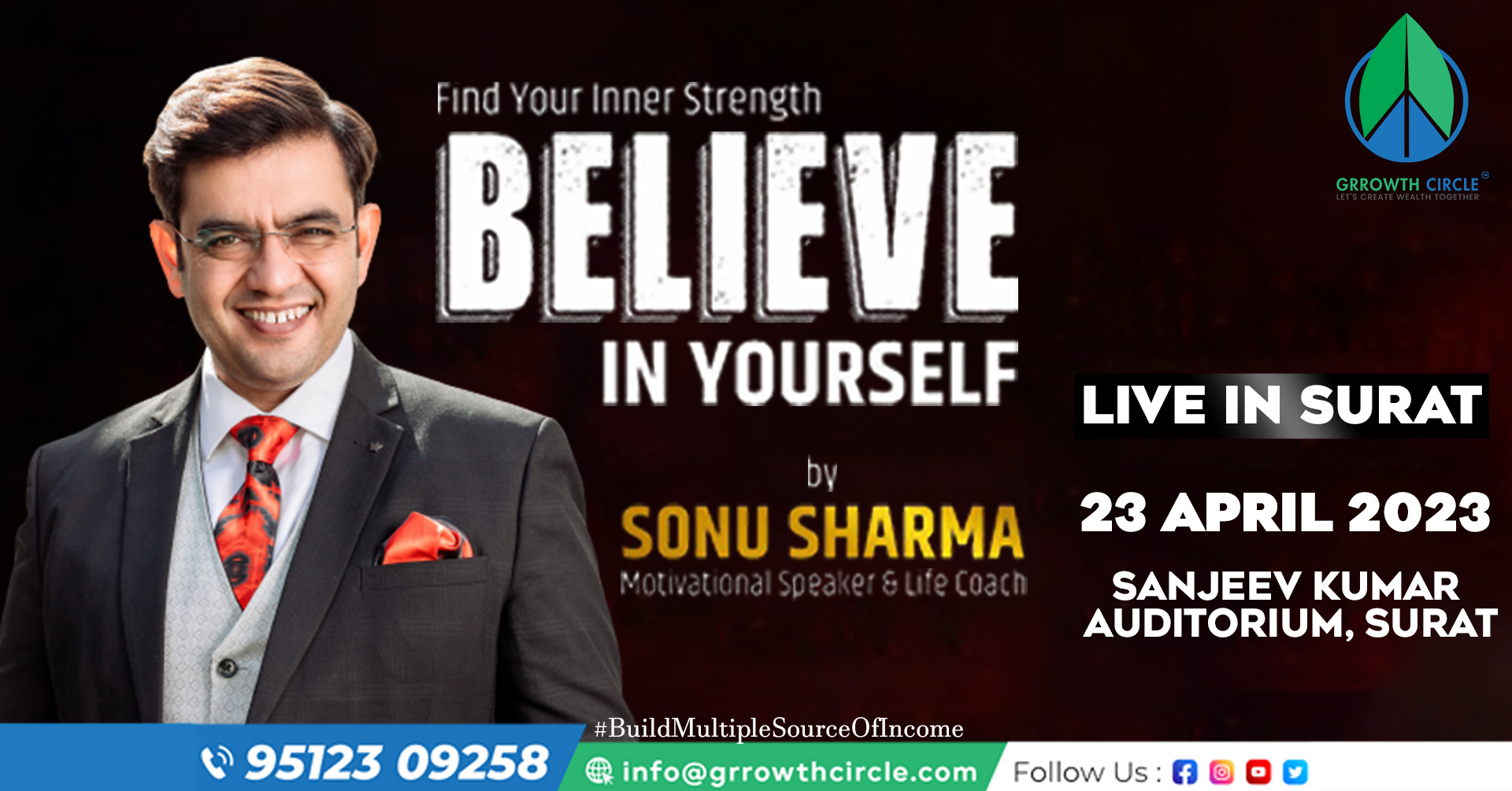 Believe In Yourself By Sonu Sharma Live In Surat
